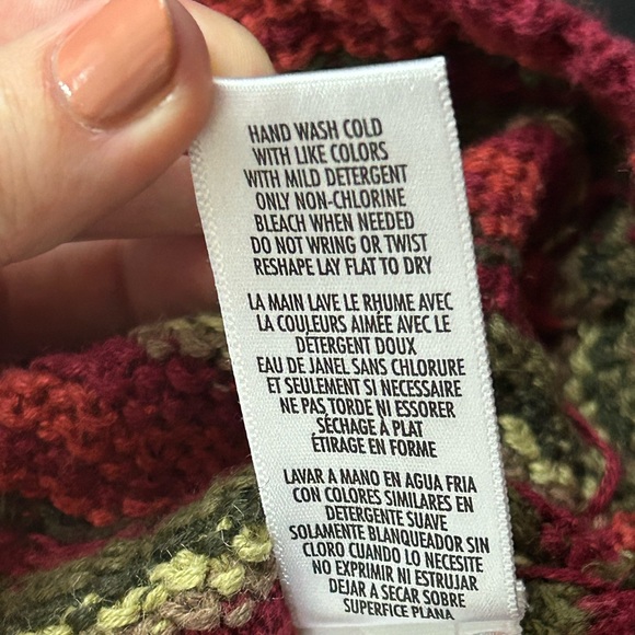 *SOLD* Casual Corner stripped zip up sweater - Picture 8 of 8